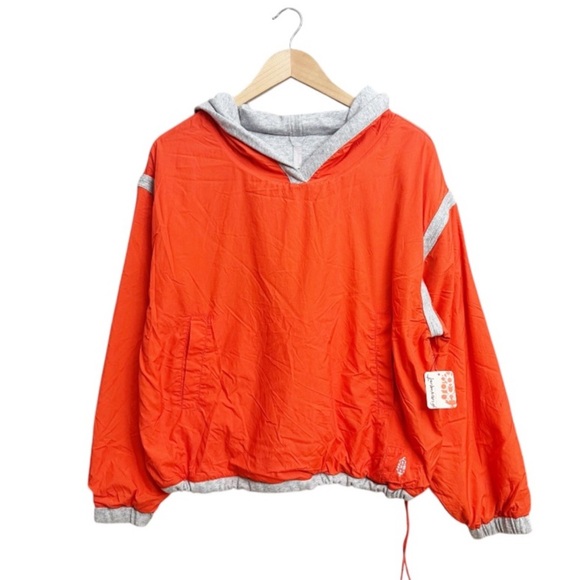 NWT Free People Movement Don’t Back Down Reversible Pullover Hoodie Windbreaker - Picture 2 of 7